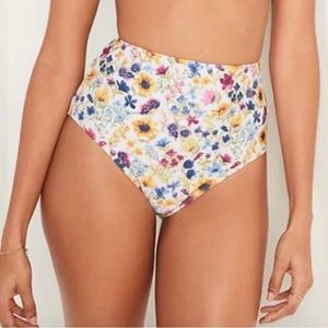 Old Navy Floral High Waisted Bikini Bottoms